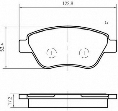 VEMA k401702 -  Комплект тормозных колодок, дисковый тормоз