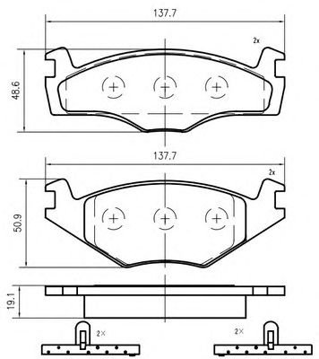VEMA k404603 -  Комплект тормозных колодок, дисковый тормоз
