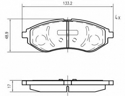 VEMA k421500 -  Комплект тормозных колодок, дисковый тормоз