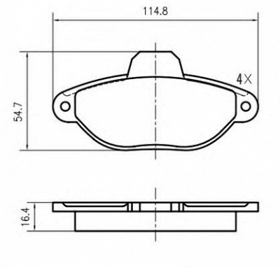 VEMA k601001 -  Комплект тормозных колодок, дисковый тормоз