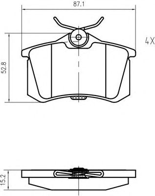 VEMA k601103 -  Комплект тормозных колодок, дисковый тормоз