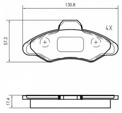 VEMA k603001 -  Комплект тормозных колодок, дисковый тормоз