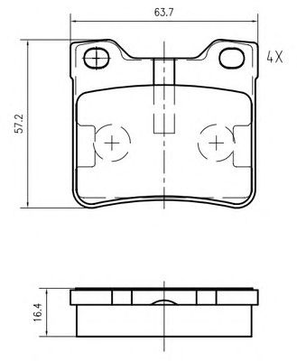 VEMA k604902 -  Комплект тормозных колодок, дисковый тормоз