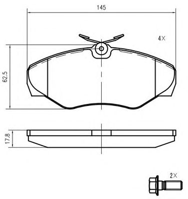 VEMA k619901 -  Комплект тормозных колодок, дисковый тормоз