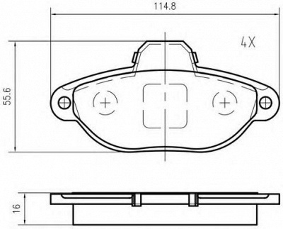 VEMA k620300 -  Комплект тормозных колодок, дисковый тормоз