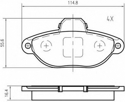 VEMA k620301 -  Комплект тормозных колодок, дисковый тормоз