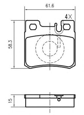 VEMA k620600 -  Комплект тормозных колодок, дисковый тормоз