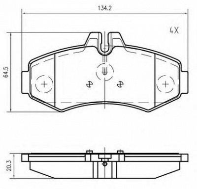 VEMA k621200 -  Комплект тормозных колодок, дисковый тормоз