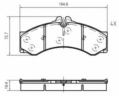 VEMA k622600 -  Комплект тормозных колодок, дисковый тормоз