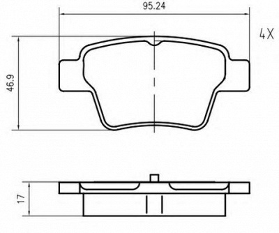 VEMA k625800 -  Комплект тормозных колодок, дисковый тормоз
