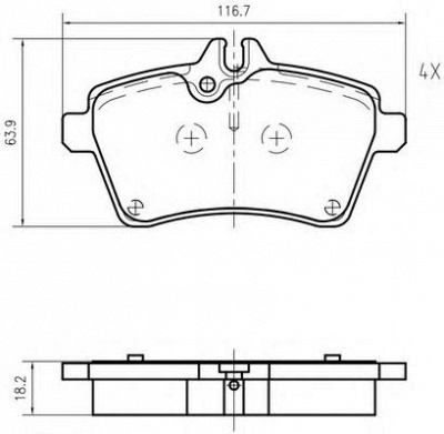 VEMA k627901 -  Комплект тормозных колодок, дисковый тормоз