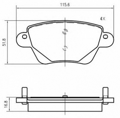 VEMA k629000 -  Комплект тормозных колодок, дисковый тормоз