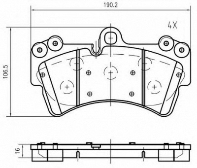 VEMA k632000 -  Комплект тормозных колодок, дисковый тормоз