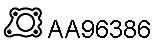 VENEPORTE aa96386 -  Прокладка, труба выхлопного газа