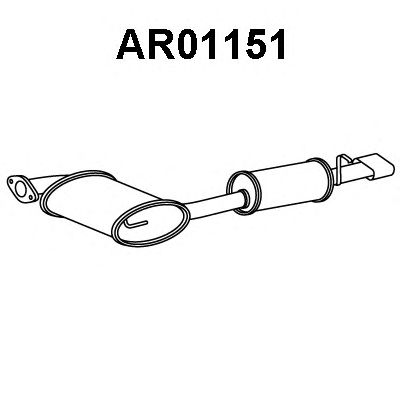 VENEPORTE ar01151 -  Глушитель выхлопных газов конечный
