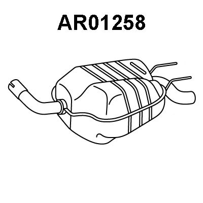 VENEPORTE ar01258 -  Глушитель выхлопных газов конечный