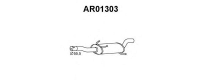 VENEPORTE ar01303 -  Глушитель выхлопных газов конечный