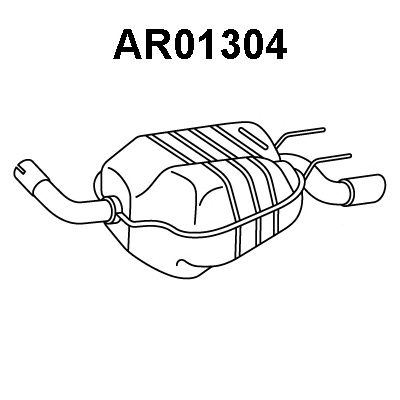 VENEPORTE ar01304 -  Глушитель выхлопных газов конечный