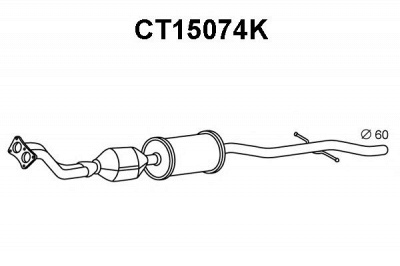 VENEPORTE ct15074k -  Катализатор