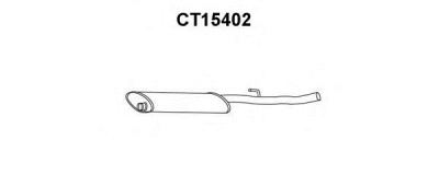 VENEPORTE ct15402 -  Средний глушитель выхлопных газов