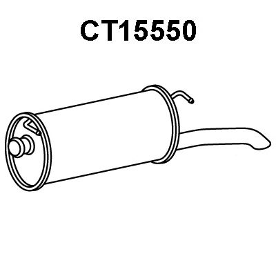 VENEPORTE ct15550 -  Глушитель выхлопных газов конечный