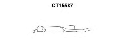 VENEPORTE ct15587 -  Средний глушитель выхлопных газов