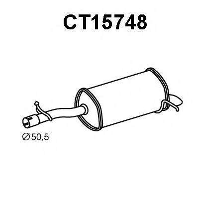 VENEPORTE ct15748 -  Глушитель выхлопных газов конечный