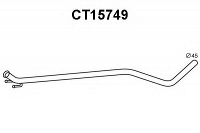 VENEPORTE ct15749 -  Труба выхлопного газа