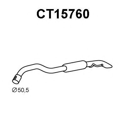 VENEPORTE ct15760 -  Глушитель выхлопных газов конечный