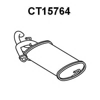 VENEPORTE ct15764 -  Глушитель выхлопных газов конечный