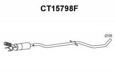 VENEPORTE ct15798f -  Сажевый / частичный фильтр, система выхлопа ОГ