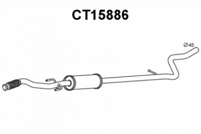 VENEPORTE ct15886 -  Предглушитель выхлопных газов