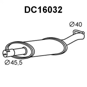 VENEPORTE dc16032 -  Предглушитель выхлопных газов