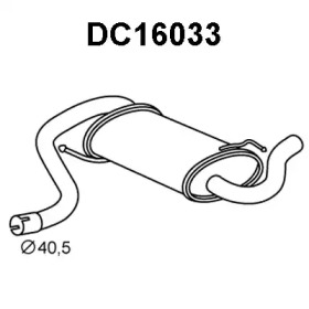 VENEPORTE dc16033 -  Глушитель выхлопных газов конечный