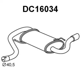 VENEPORTE dc16034 -  Глушитель выхлопных газов конечный