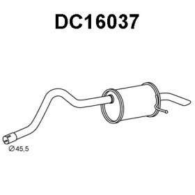 VENEPORTE dc16037 -  Глушитель выхлопных газов конечный