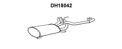 VENEPORTE dh18042 -  Глушитель выхлопных газов конечный
