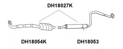 VENEPORTE dh18053 -  Предглушитель выхлопных газов