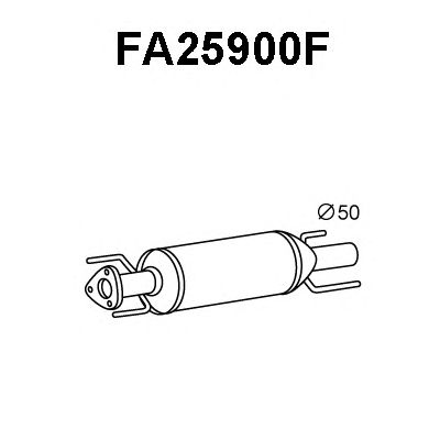 VENEPORTE fa25900f -  Сажевый / частичный фильтр, система выхлопа ОГ