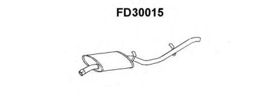 VENEPORTE fd30015 -  Глушитель выхлопных газов конечный