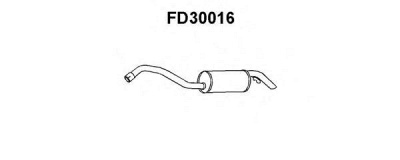 VENEPORTE fd30016 -  Глушитель выхлопных газов конечный