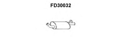 VENEPORTE fd30032 -  Глушитель выхлопных газов конечный