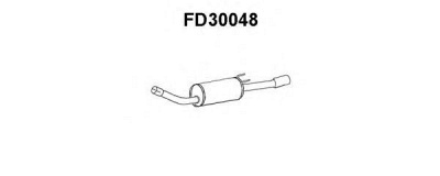 VENEPORTE fd30048 -  Глушитель выхлопных газов конечный