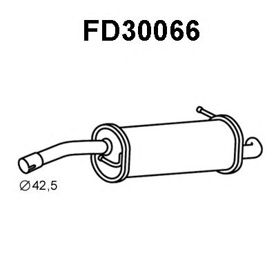 VENEPORTE fd30066 -  Глушитель выхлопных газов конечный