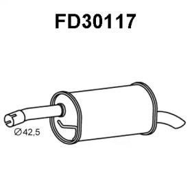 VENEPORTE fd30117 -  Глушитель выхлопных газов конечный