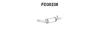 VENEPORTE fd30238 -  Глушитель выхлопных газов конечный
