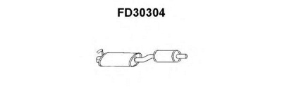 VENEPORTE fd30304 -  Глушитель выхлопных газов конечный