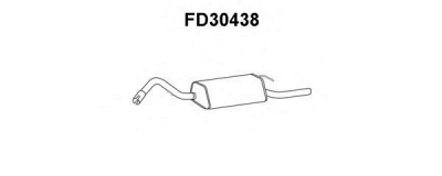 VENEPORTE fd30438 -  Глушитель выхлопных газов конечный