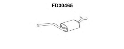 VENEPORTE fd30465 -  Средний глушитель выхлопных газов