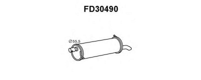 VENEPORTE fd30490 -  Глушитель выхлопных газов конечный